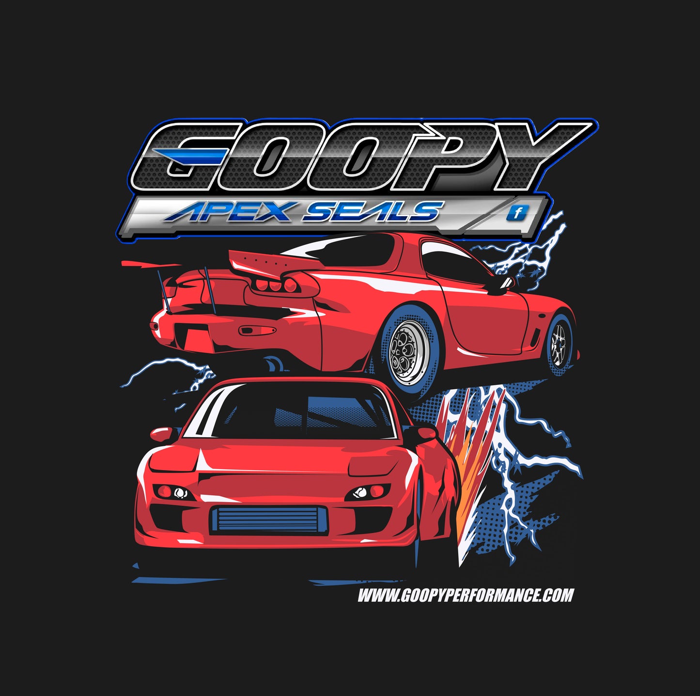 Goopy Performance Exclusive Second and Third-Gen RX-7 T-shirt