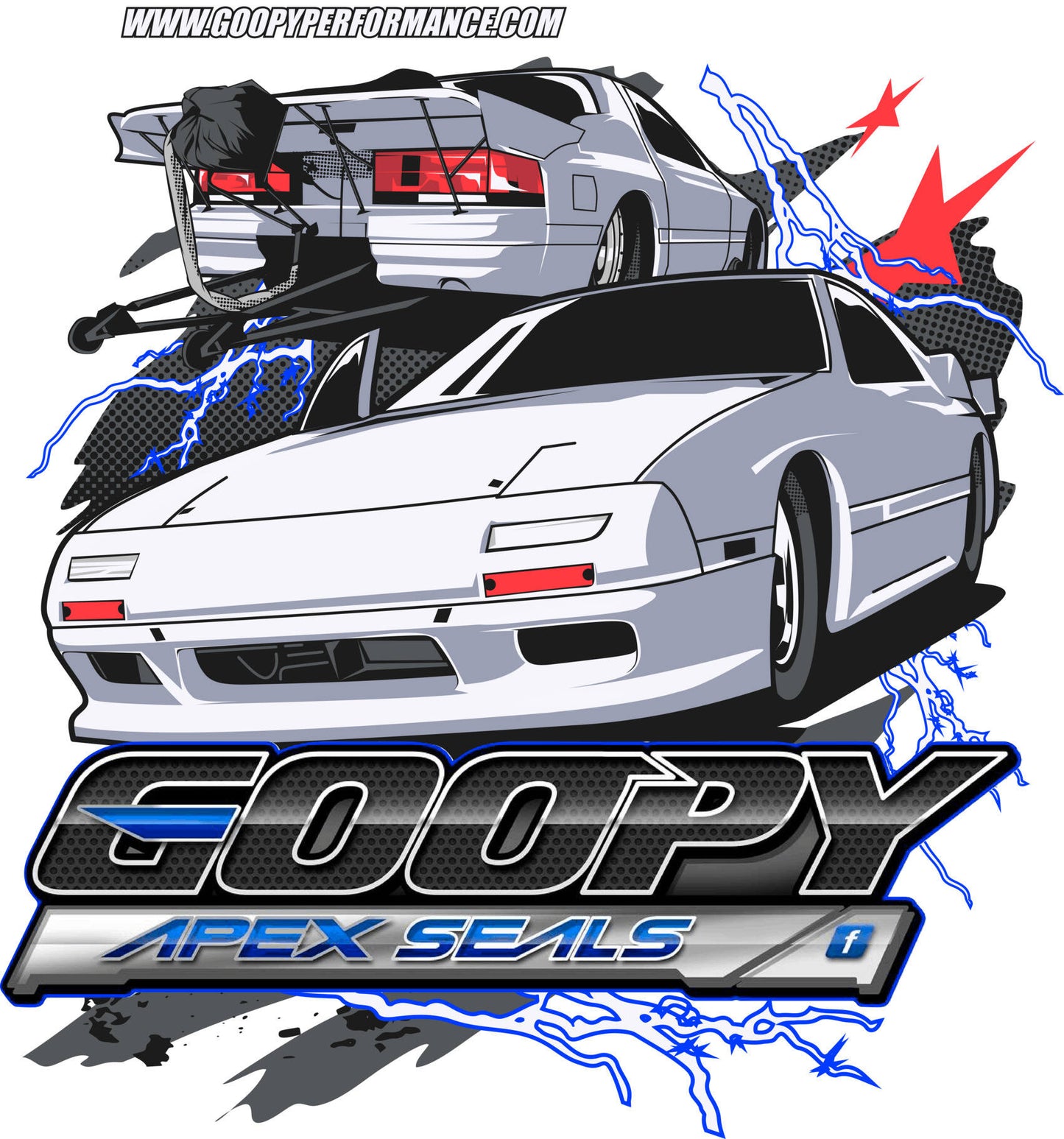 Goopy Performance Exclusive Second and Third-Gen RX-7 T-shirt